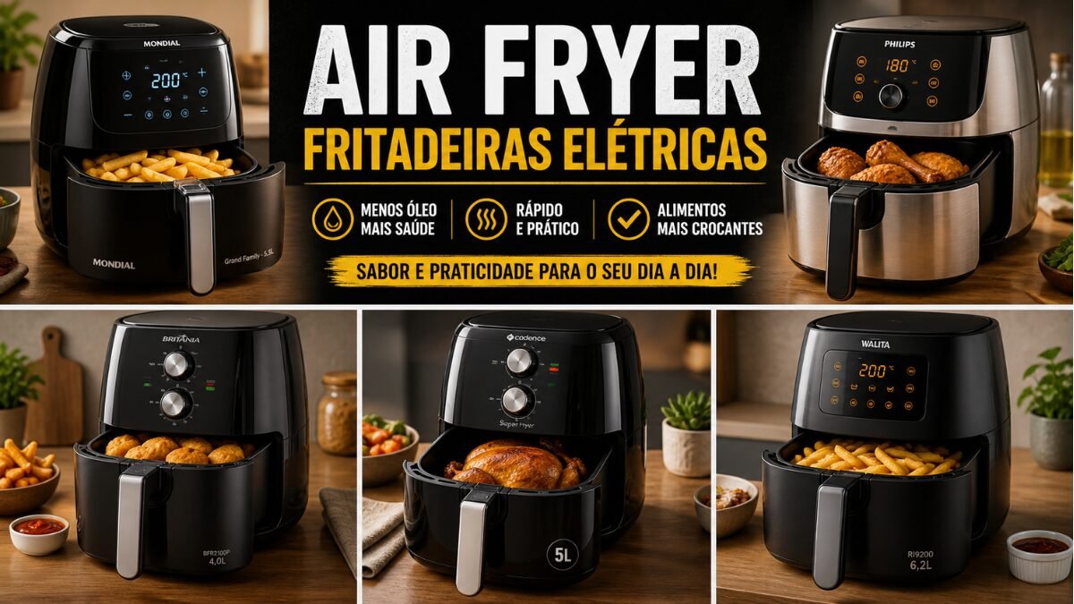 Air Fryer Fritadeiras Elétricas: Top 5 Melhores de 2026 1 Air Fryer Fritadeiras Eletricas